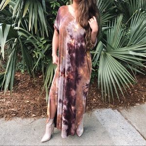 Purple Tie Dye Dress